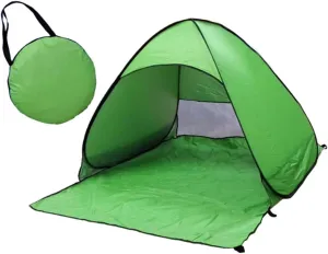 Portable Automatic Pop Up Beach Tent UV Protection Sun Shelter for Camping Outdoor Activities and Family Beach Trips