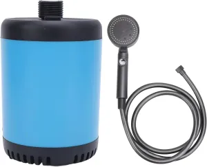 Portable Camping Shower 7800mAh Rechargeable Battery, Continuous 80min Use, 2M Hose, ABS Material for Hiking, Beach Travel