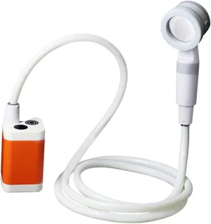 Portable Camping Shower Electric Shower Pump IPX7 Waterproof & 4000mAh able Battery Powed port 2 Water Modes for Camping Hiking Backpacking Travel Beach Pet Watering