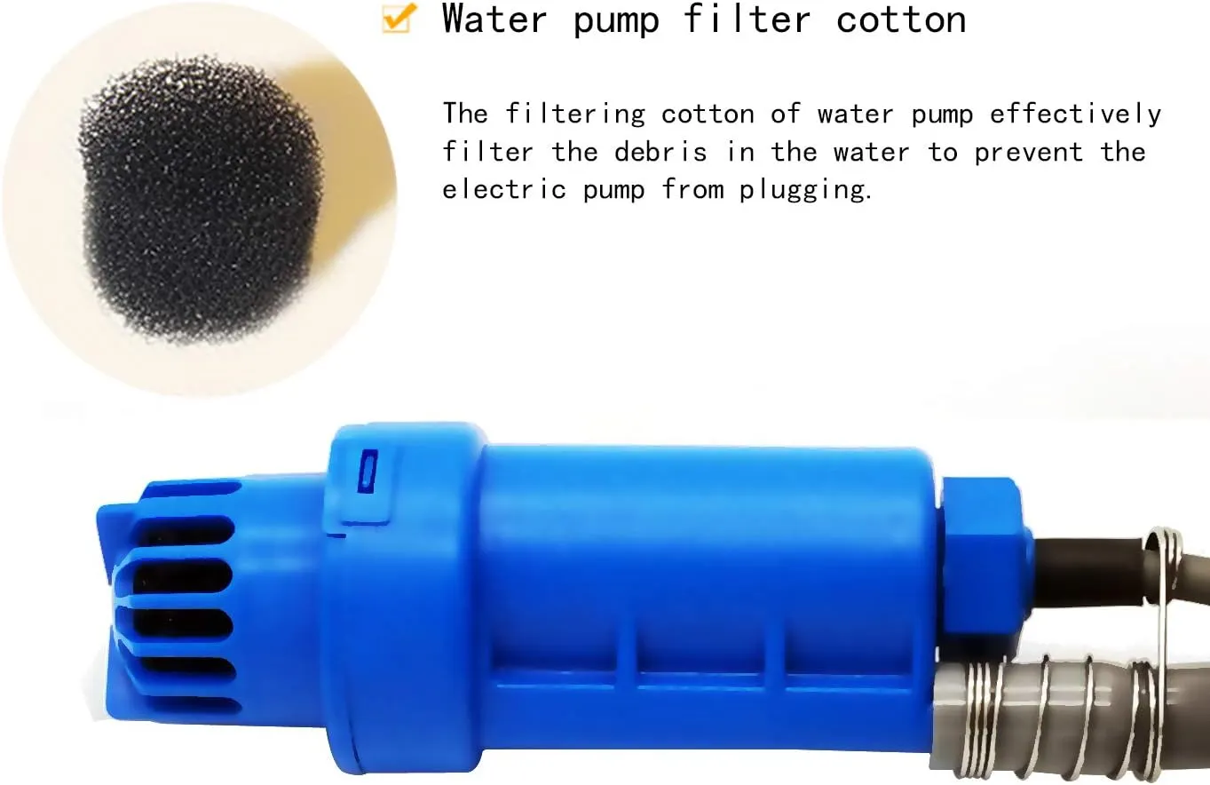 Portable Camping Shower Outdoor Handheld Shower,12V Shower Head with Water Pump and Build-in Water Filtration System for car Washing,Camping,Hiking,Beach,Dog,Flowering Plants