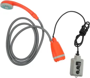 Portable Camping Shower, Universal DC3.7V USB Rechargeable Camping Shower Kit for RV Yacht Car Built in 2000mAh Rechargeable Battery