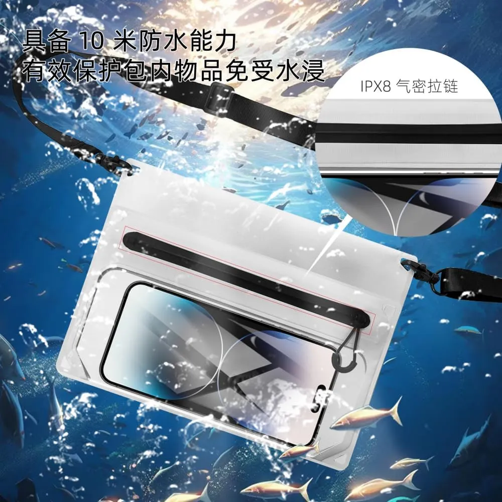 Portable Detachable 2-in-1 Cell Phone Crossbody Waist Pack Waterproof Bag
