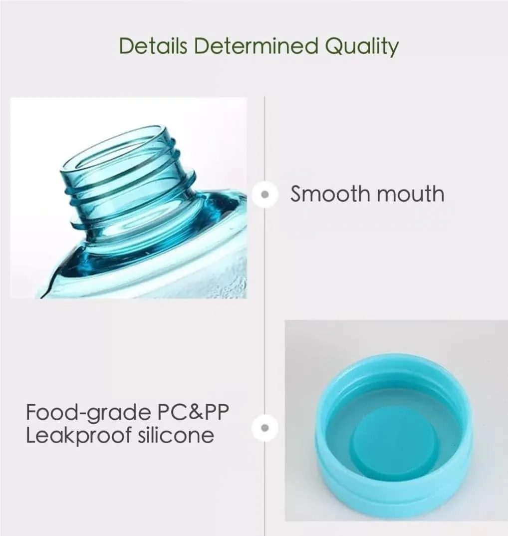 Portable Kettle Novelty Bucket Kettle with Handle Cute Fashion Bucket Frosted Water Bottle Creative Milk Tea Coffee Juice Bottle Water Bottle (Color : Transparent Blue, Size : 650ml)