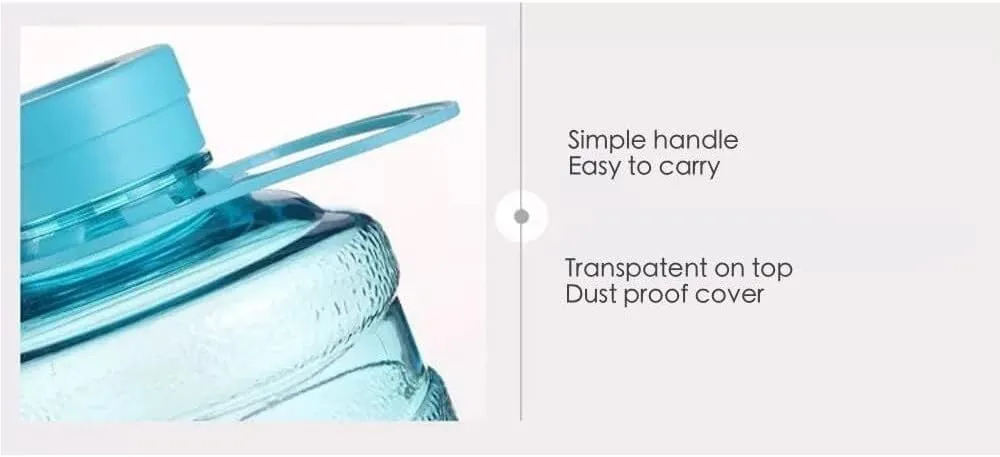 Portable Kettle Novelty Bucket Kettle with Handle Cute Fashion Bucket Frosted Water Bottle Creative Milk Tea Coffee Juice Bottle Water Bottle (Color : Transparent Blue, Size : 650ml)