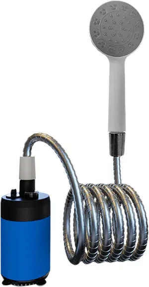Portable Outdoor Shower Rechargeable Camping Shower Handheld Electric Shower for Camping, Hiking, Traveling