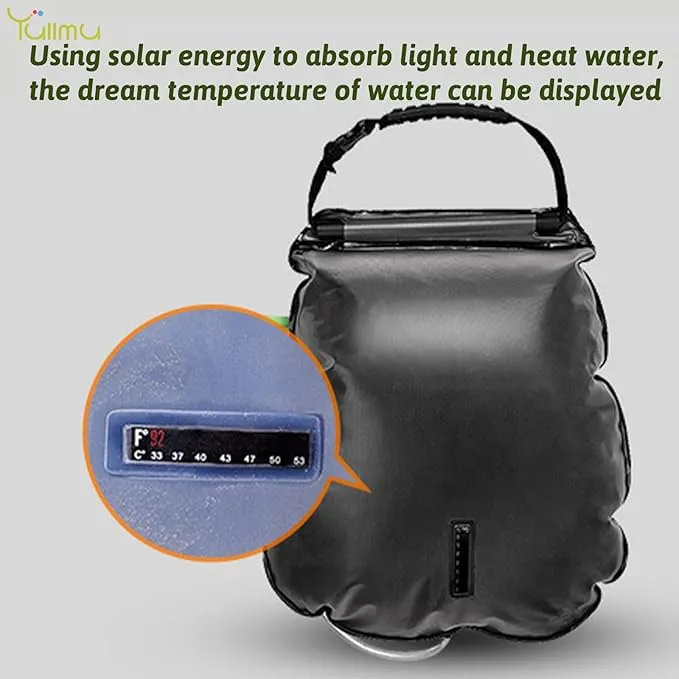 Portable Shower 5 Gallons/20L Portable Camping Shower Bag with Removable Hose and On-Off Switchable Shower Head Traveling Shower for Beach Swimming, Hiking