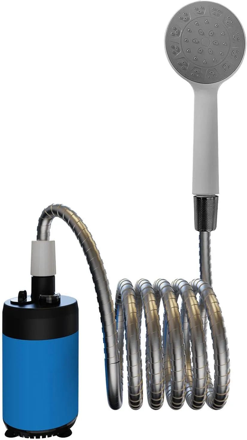 Portable Shower, Battery Powered Outdoor Shower for Camping, Hiking, and More