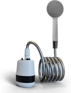 Portable Shower Camping Outdoor Shower Handheld Electric Shower Battery Powered Compact Handheld Rechargeable Camping Showerhead