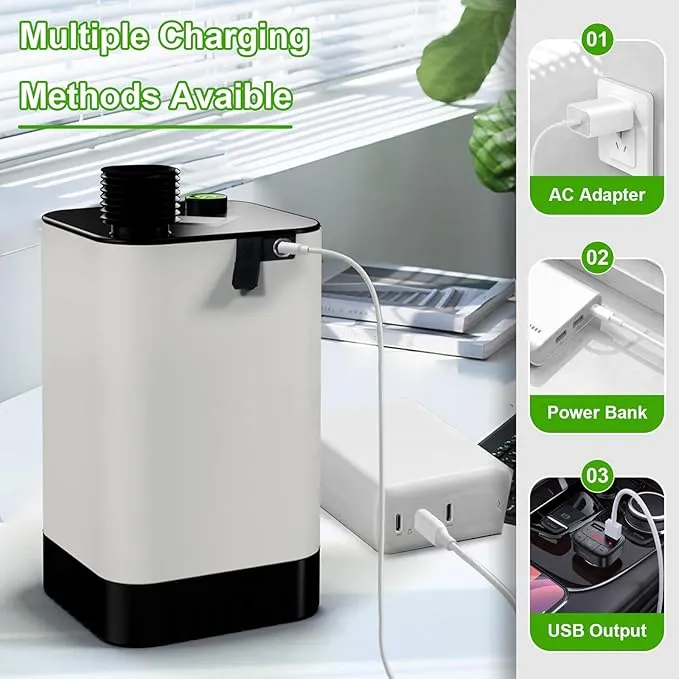 Portable Shower for Camping, Electric Outdoor Shower Rechargeable Camping Shower Pump, Camping Shower Head for Camping, Hiking, Traveling, Washing