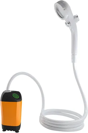 Portable Shower for Camping, Electric Shower Pump IPX7 Waterproof for Camping Hiking Backpacking RV Travel Beach Pet Watering Outdoor Shower Kit