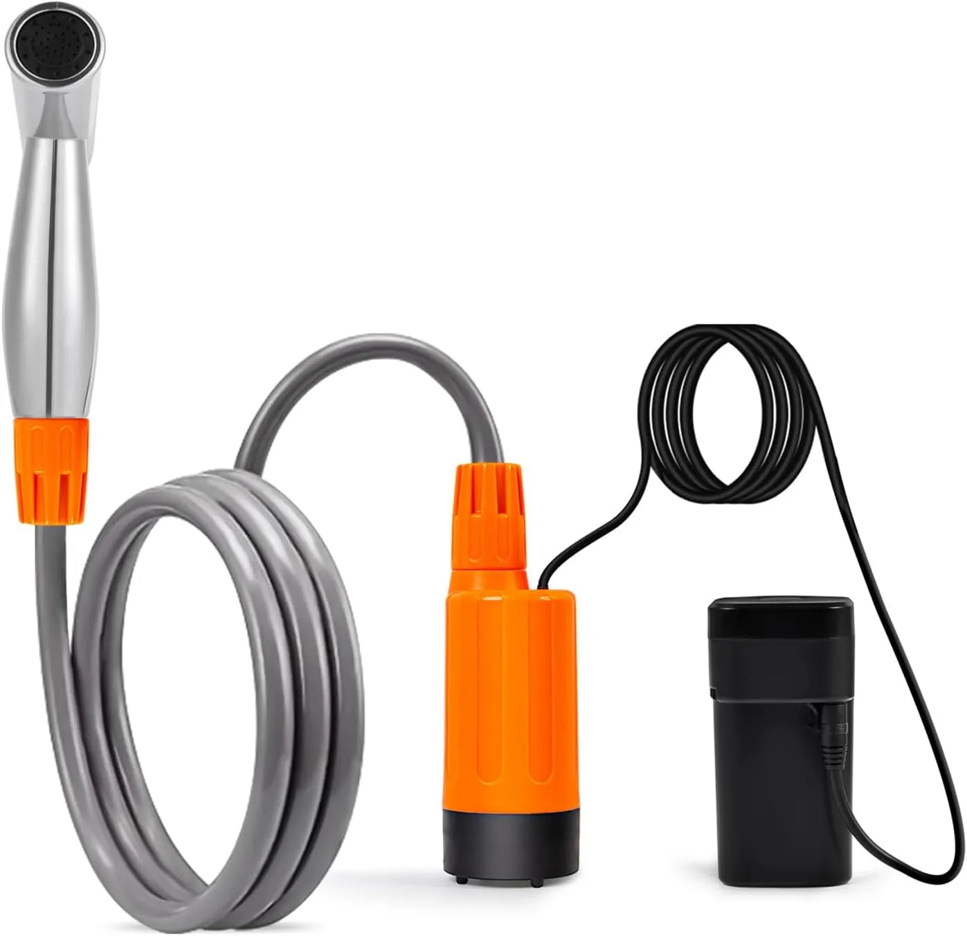 Portable Shower for Camping Outdoor Electric Shower USB Rechargeable Pumps Bathing Pumps Camping Shower Head Nozzle