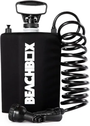 Portable Shower Tank – Insulated Hot & Cold Water Tank for Camping, Beach, & Outdoor Adventures – 1.3 Gal Capacity – Multi-Spray Shower Gun – Easy Fill & Carry