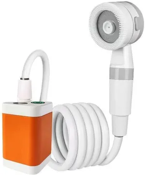Portable Shower with Hose Electric Shower Handheld Versatile USB Rechargeable