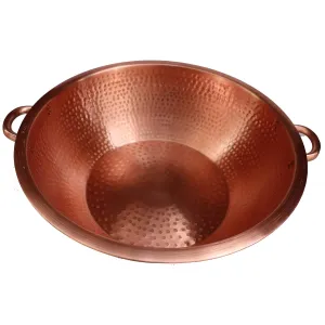 Portable Side Handles Foot Bath Soaking Shower Soothing Gold Copper Healthy Washing Basin Tub Bowl