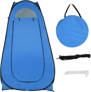 Portable Toilet Pop Up Privacy Tent,Foldable Instant Car Camping Toilet Shower Tent with Carry Bag,Dressing Changing Room Tent,Easy Set Up,Camping Shelter for Hiking,Beach,or Tailgate by Outdoors,Blue
