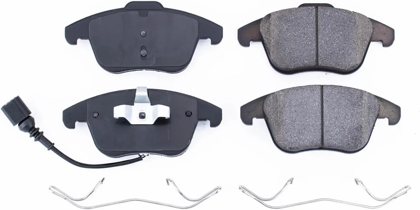 Power Stop 17-1375, Z17 Front Ceramic Brake Pads with Hardware For Audi Q3, Audi Q3 Quattro, VW Passat, VW Tiguan, VW Tiguan Limited [Model Specific]