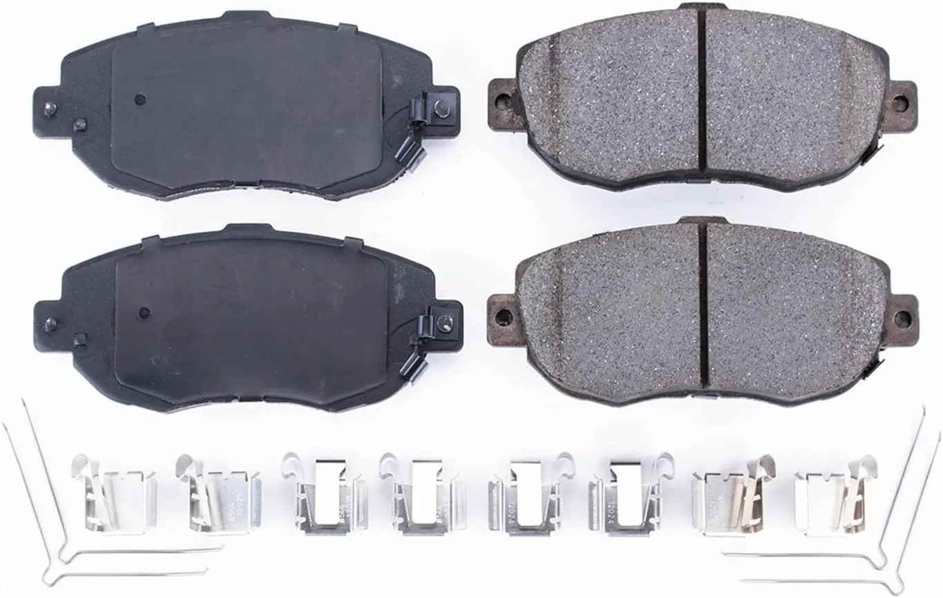 Power Stop 17-619, Z17 Front Ceramic Brake Pads with Hardware For Lexus GS300, Lexus GS400, Lexus GS430, Lexus IS300, Lexus SC430, Toyota Supra [Model Specific]