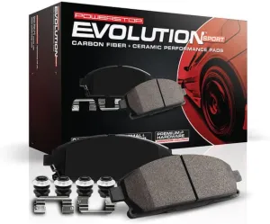 Power Stop Z23-770 Rear Z23 Evolution Sport Carbon Fiber Infused Ceramic Brake Pads with Hardware For Subaru Baja, Subaru Forester, Subaru Impreza, Subaru Legacy, Subaru Outback [Model Specific]