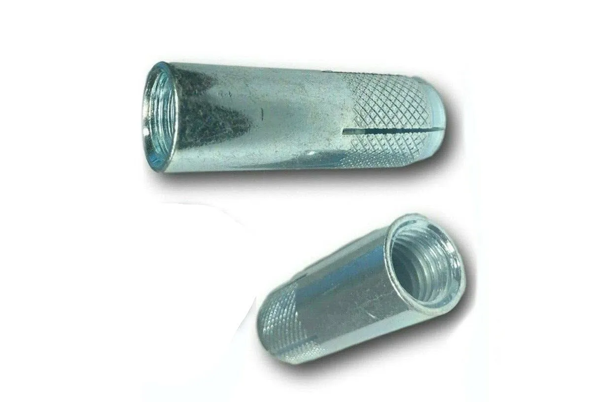 Pr-Mch 25, Drop-in 1/4 x 1" Concrete Expansion Anchor 3/8 Drill Zinc Plated 1/4-20 Set Kit #DR-D2524D