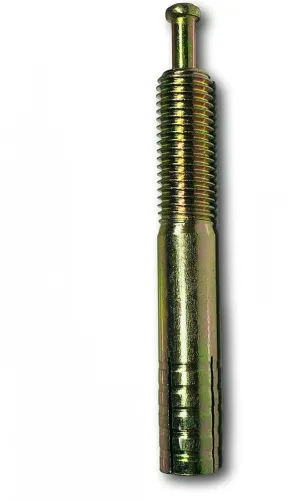 Pr-Mch Package of 10, 1/4" x 1-3/4" Strike Pin Concrete Wedge Anchor Yellow Zinc Plated Set Kit #DR-D1966D