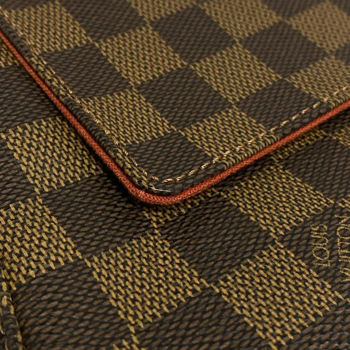 PRE-OWNED LV Damier Ebene Mini Looping Shoulder Bag