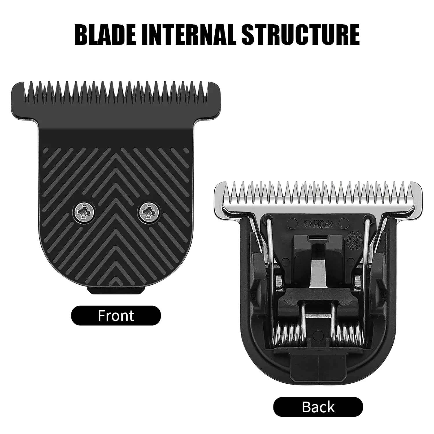 Premium Stainless Steel T-Blade, Compatible with MANSCAPED The Beard Hedger, for Precision Facial Hair Trimming. 1Pack