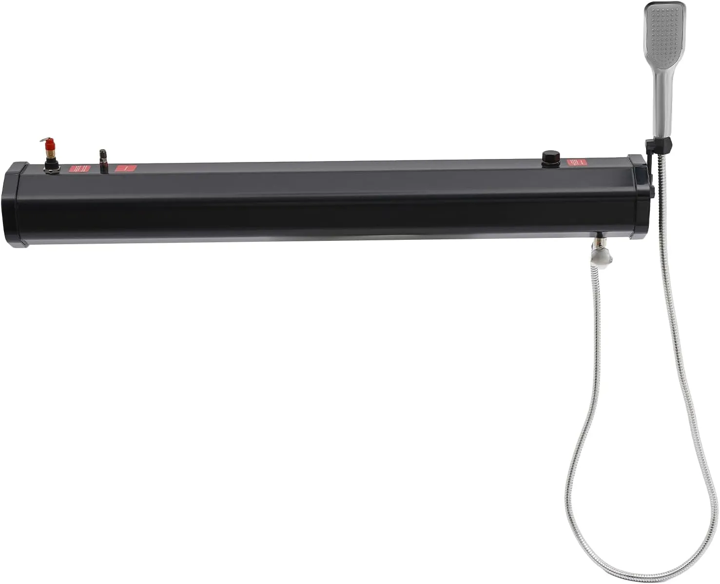 Pressurized Water Tank, 4.7-Gallon Portable Roof-Rack Shower Off-Road Shower, Portable Wash Station with 5.5ft Water Pipe and Shower Head, Outdoor Activities Water Supply Camping Shower for RV Truck