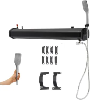Pressurized Water Tank for Camping Shower,Portable Camping Showerhead Handheld with Storage Bag, Roof Rack Shower for Hiking, Car wash, Pet Cleaning, Beach Vacations