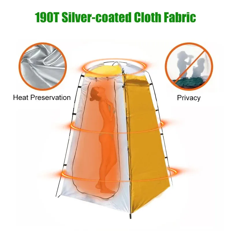 Privacy Shower Tent - Outdoor Waterproof Changing Room Shelter for Camping, Hiking, Emergency Toilet, and Shower Bathroom