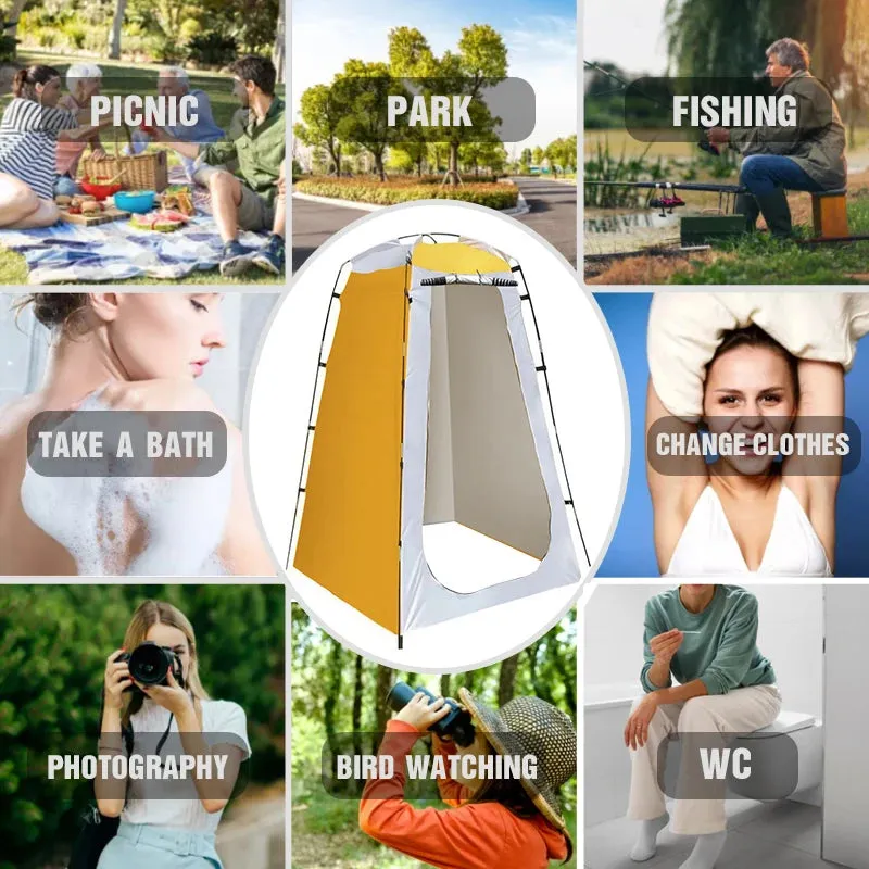 Privacy Shower Tent - Outdoor Waterproof Changing Room Shelter for Camping, Hiking, Emergency Toilet, and Shower Bathroom