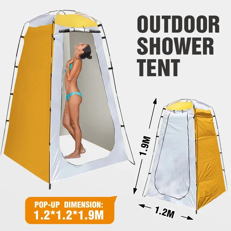 Privacy Shower Tent - Outdoor Waterproof Changing Room Shelter for Camping, Hiking, Emergency Toilet, and Shower Bathroom