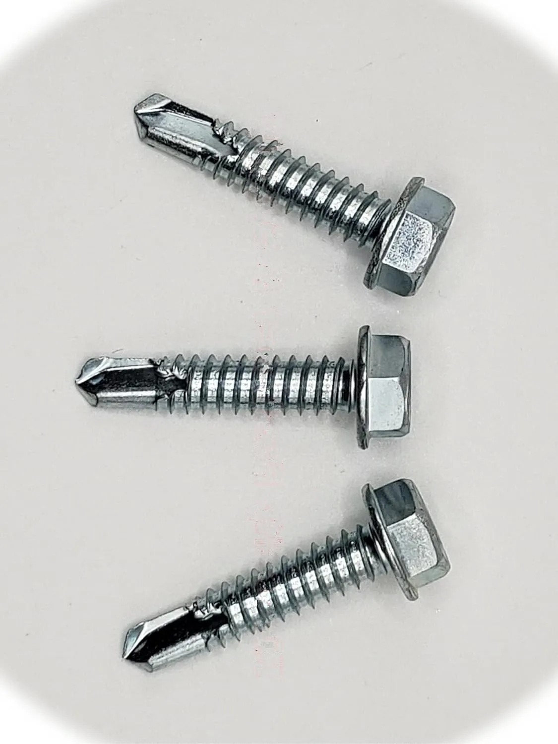 (Qty 25pcs) 5/16x1-1/2 Hex Washer Head 5/16 x 1.5 Self Drilling Tek Screws 1/2 Hex Hardware Fastener Kit Set RV4692S