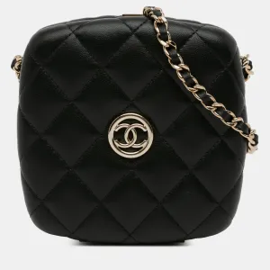 Quilted Lambskin Compact Vanity Case