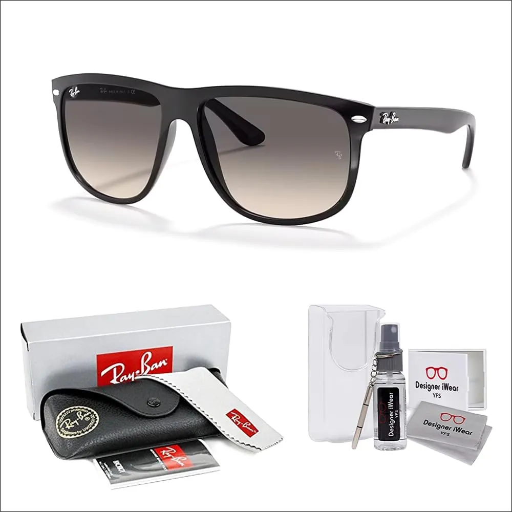 Ray-Ban RB4147 Boyfriend Sunglasses For Men For Women  BUNDLE with Designer iWear Eyewear Care Kit