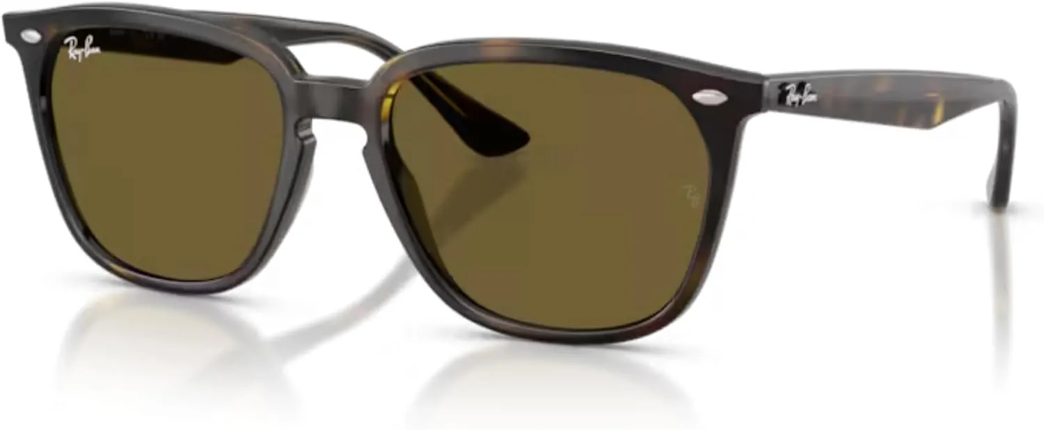 Ray-Ban RB4362 Square Sunglasses For Men For Women   BUNDLE With Designer iWear Complimentary Eyewear Kit