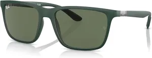 Ray-Ban RB4385 Rectangular Sunglasses for Men   BUNDLE With Designer iWear Complimentary Eyewear Kit