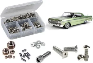 RCScrewZ Stainless Steel Screw Kit rer076 compatible with RedCat Racing SixtyFour 1/10 1964 Impala Hopping Lowrider