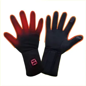 Rechargeable Battery Electric Heated Gloves for Arthritis Hands, Ultrathin Hand Warmer Motorcycle or Bicycle Riding Skiing Fishing Gloves Screen Touchable