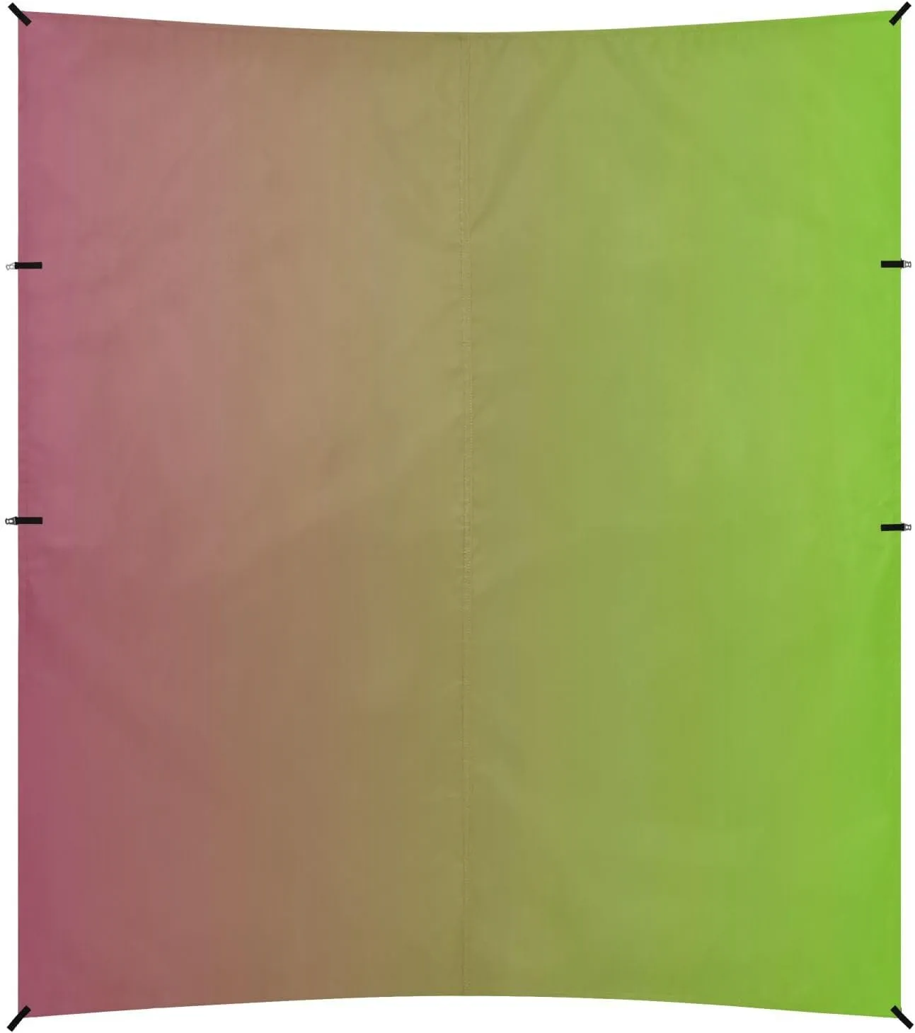 Red Green Gradient Beach Cabana UPF50  Easy Setup Sun Shelter Includes Sand Shovel, Sandbags, Stability Poles for Family Travel