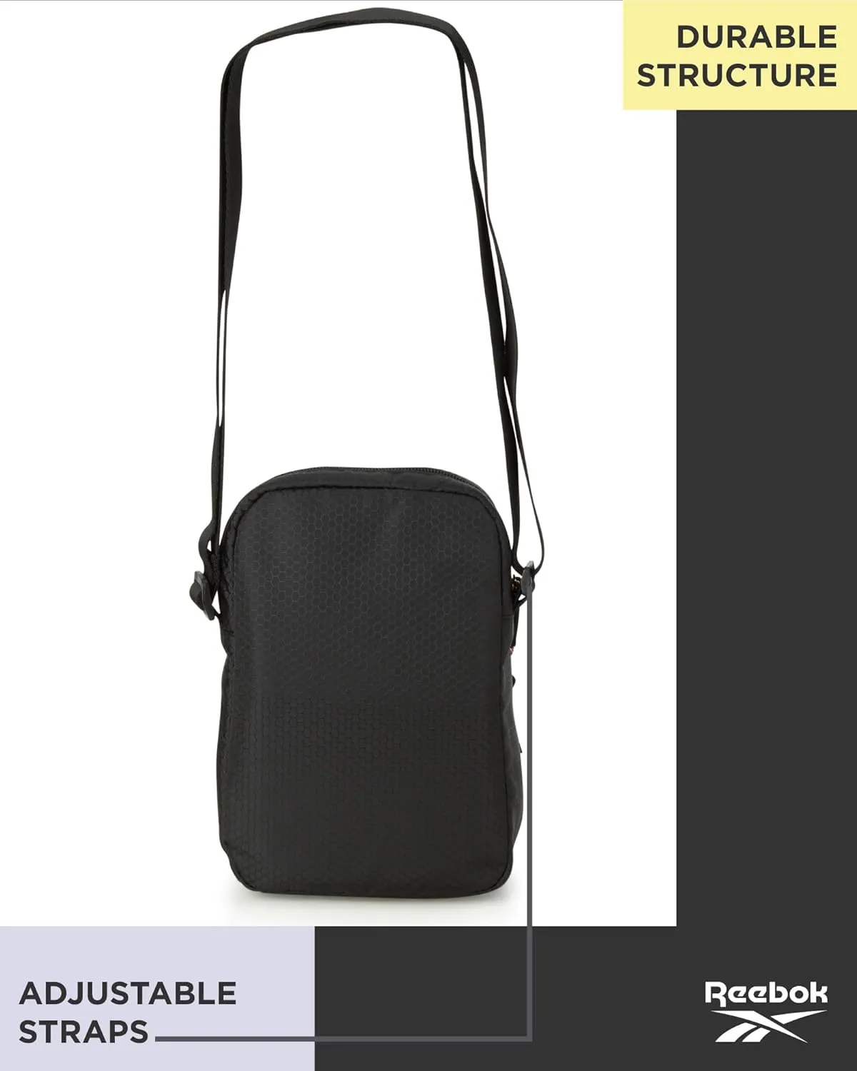 Reebok Womens Crossbody Bag - Lightweight Small Crossbody Bags for Women, Compact Casual Sling Shoulder Bag for Everyday Use