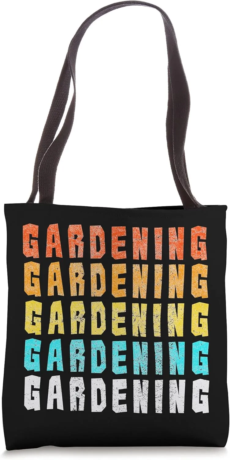 Retro Gardening Gardener Garden Plant Planter Tote Bag
