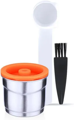 Reusable Coffee Filters, Stainless Steel Reusable Coffee Pod Kit for illy Coffee Capsules Coffee Machine Accessory