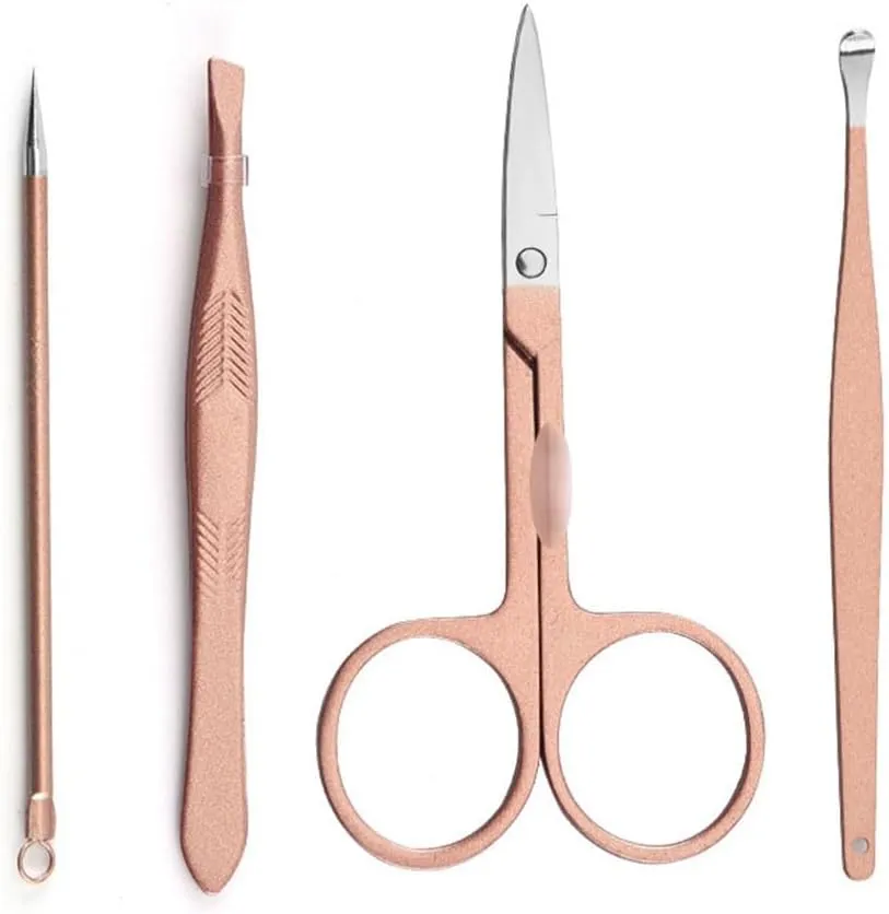 Rose Gold 7 Pieces Nail Clipper Nail Clipper Set Spray Lacquer Craft Manicure Nail Art Tools