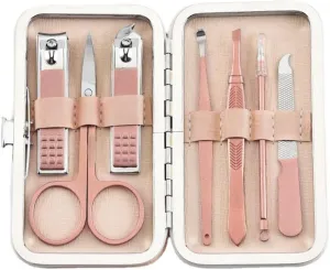 Rose Gold 7 Pieces Nail Clipper Nail Clipper Set Spray Lacquer Craft Manicure Nail Art Tools
