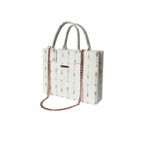 Rose Gold Arrow Compact Tote