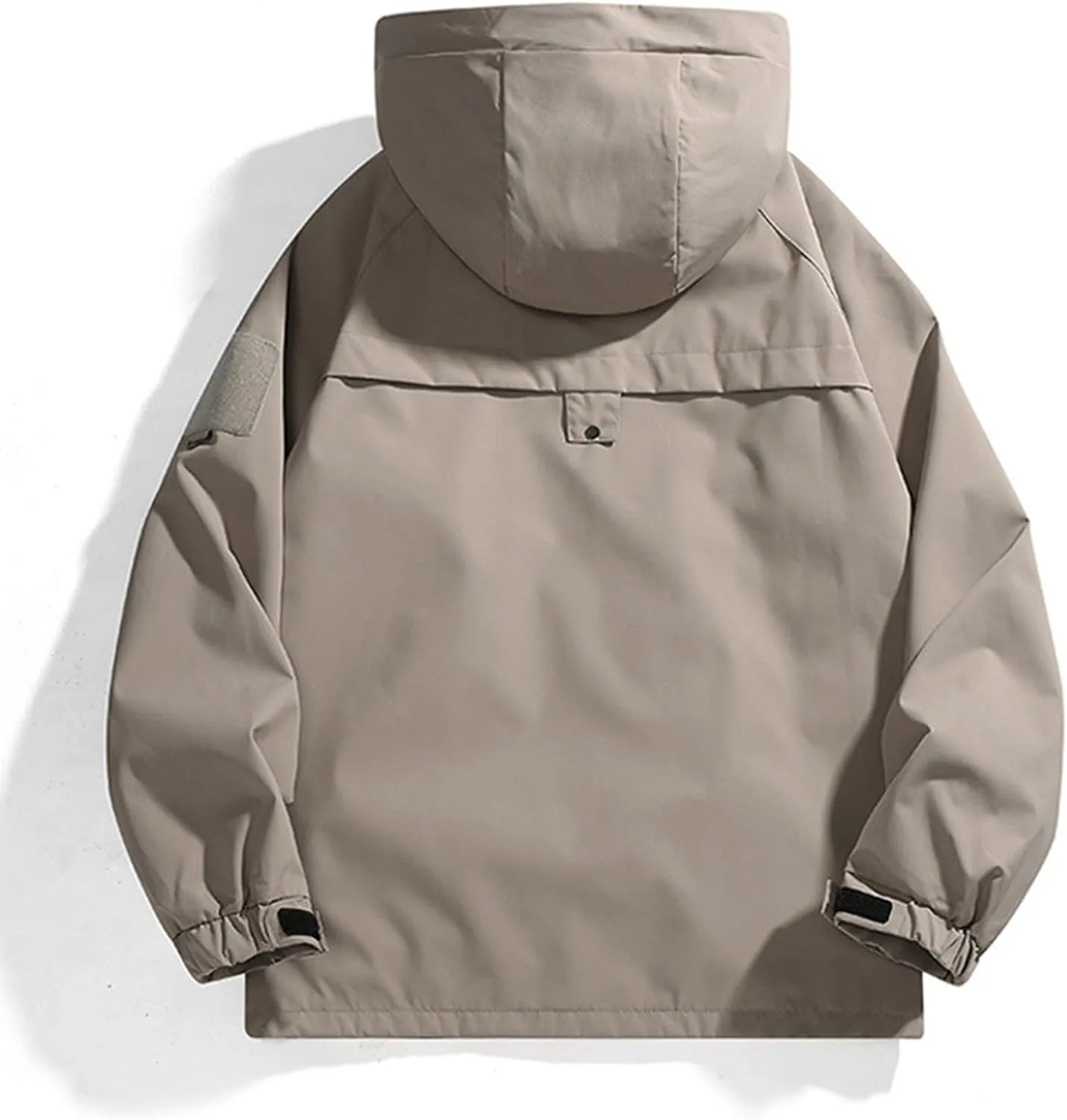 RTRDE Men's Camping Jackets Waterproof Windbreaker Rain Jacket Lightweight Proof Raincoat with Hood for Outdoor, M-3XL