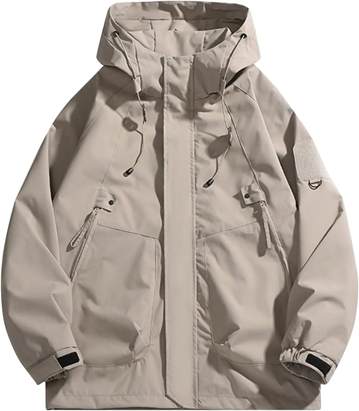 RTRDE Men's Camping Jackets Waterproof Windbreaker Rain Jacket Lightweight Proof Raincoat with Hood for Outdoor, M-3XL