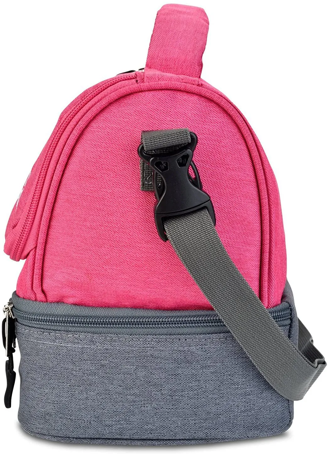 Rynx | Lunchbots Duplex Insulated Lunch Bag - Split Design Fits Lunchbots Uno, Duo, Trio, Quad, Rounds, Bento Cinco Perfect - Spacious Thermal Lunch Bag For Children And Adults - Pink