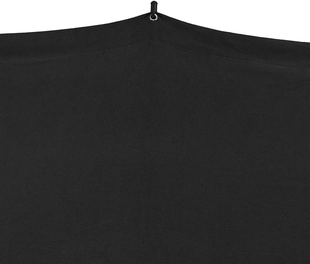 Savage Travel Backdrop Kit, Black Floor Extended Backdrop, Size 1.52m x 2.13m, Photo Backdrop with Aluminum Stand, Carry Bag with Shoulder Strap