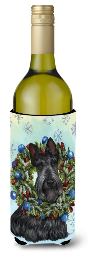 Scottie Christmas Snowflake Wine Bottle Hugger PPP3181LITERK